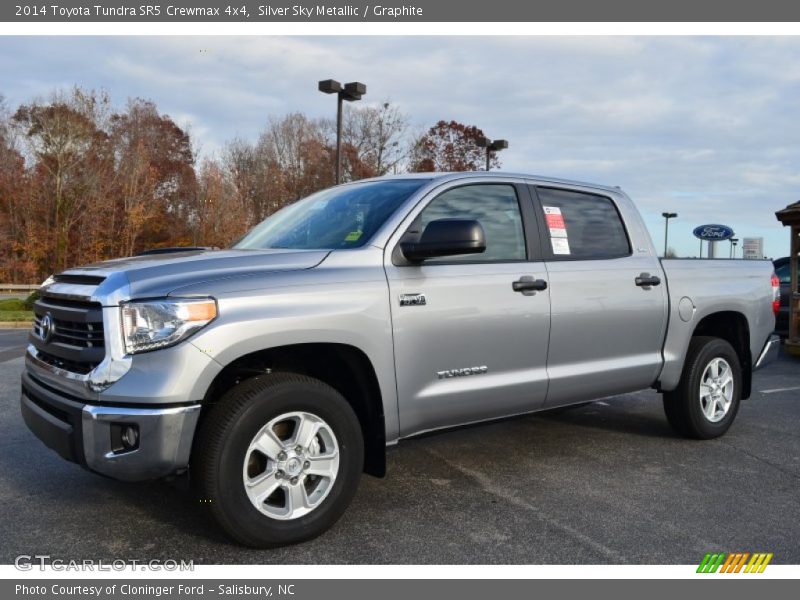 Silver Sky Metallic / Graphite 2014 Toyota Tundra SR5 Crewmax 4x4