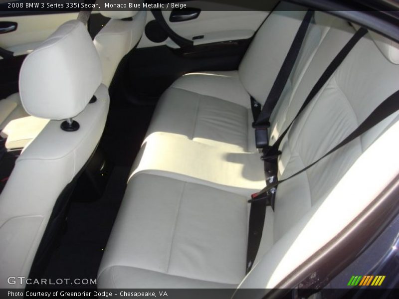 Monaco Blue Metallic / Beige 2008 BMW 3 Series 335i Sedan