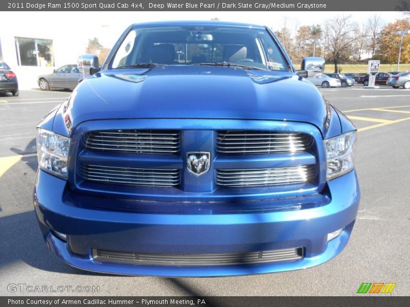 Deep Water Blue Pearl / Dark Slate Gray/Medium Graystone 2011 Dodge Ram 1500 Sport Quad Cab 4x4