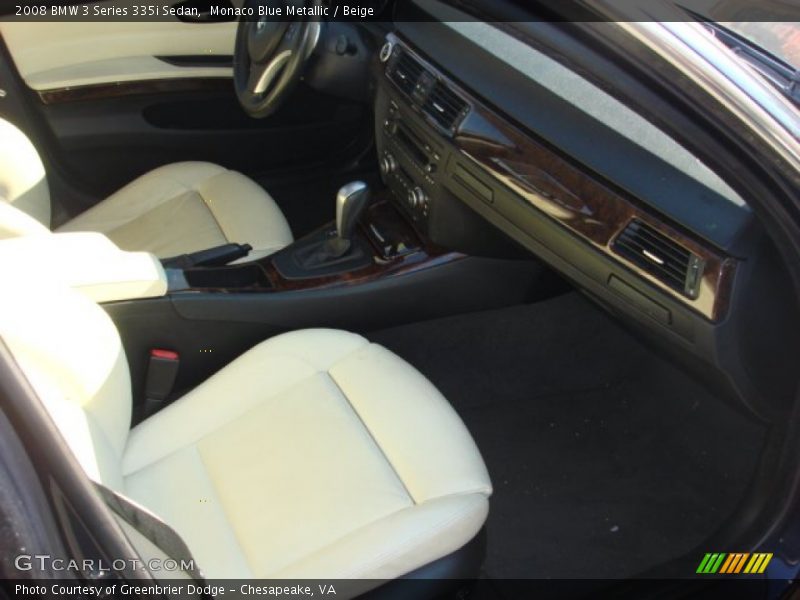 Monaco Blue Metallic / Beige 2008 BMW 3 Series 335i Sedan