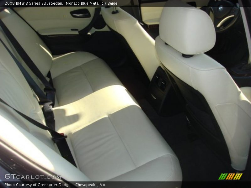Monaco Blue Metallic / Beige 2008 BMW 3 Series 335i Sedan
