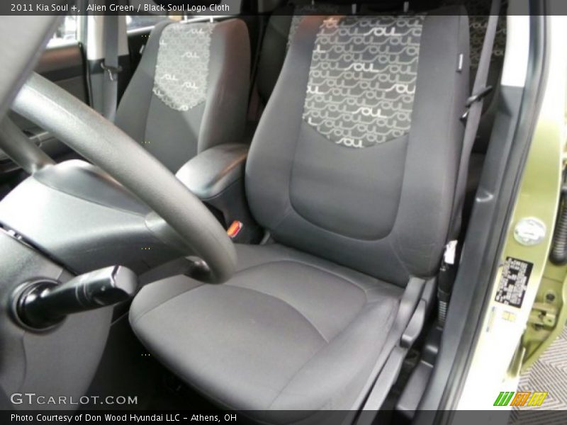 Alien Green / Black Soul Logo Cloth 2011 Kia Soul +