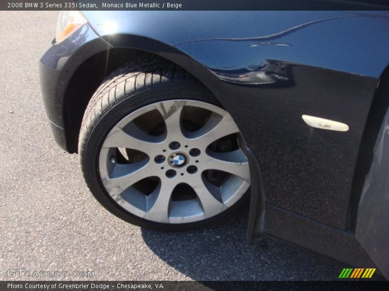 Monaco Blue Metallic / Beige 2008 BMW 3 Series 335i Sedan