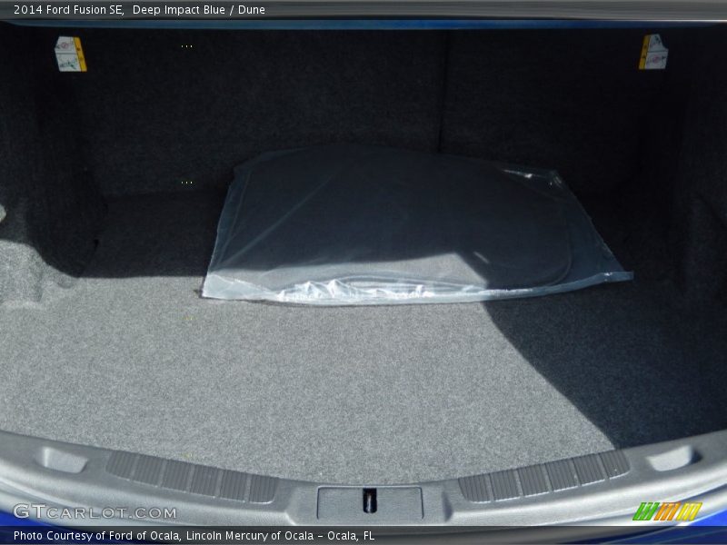 Deep Impact Blue / Dune 2014 Ford Fusion SE
