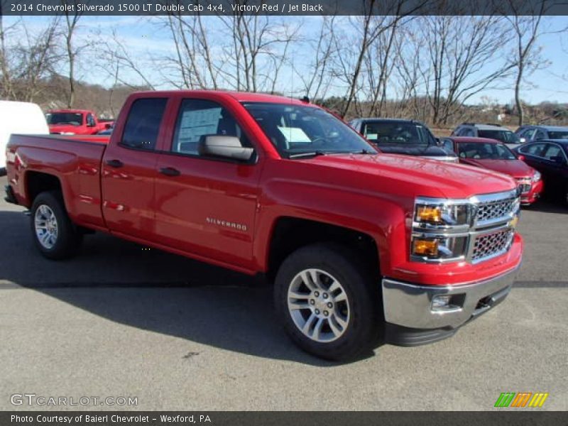 Victory Red / Jet Black 2014 Chevrolet Silverado 1500 LT Double Cab 4x4