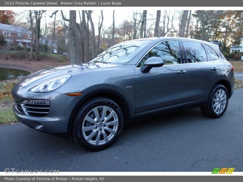 Meteor Grey Metallic / Luxor Beige 2013 Porsche Cayenne Diesel