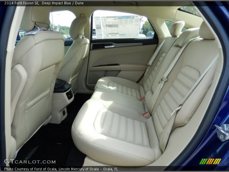 Rear Seat of 2014 Fusion SE