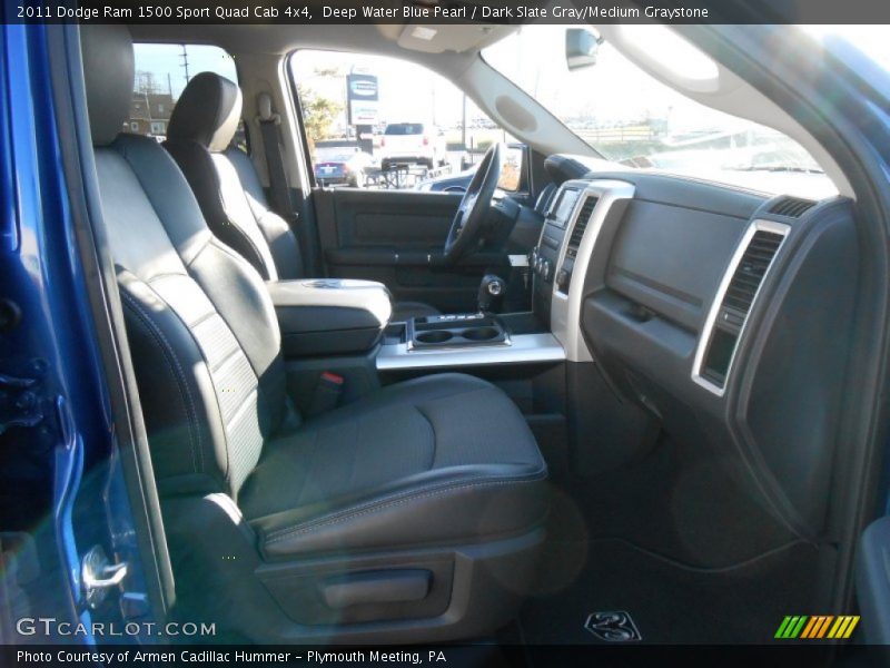 Deep Water Blue Pearl / Dark Slate Gray/Medium Graystone 2011 Dodge Ram 1500 Sport Quad Cab 4x4