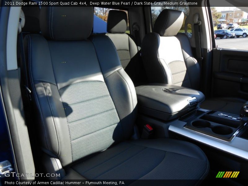 Deep Water Blue Pearl / Dark Slate Gray/Medium Graystone 2011 Dodge Ram 1500 Sport Quad Cab 4x4