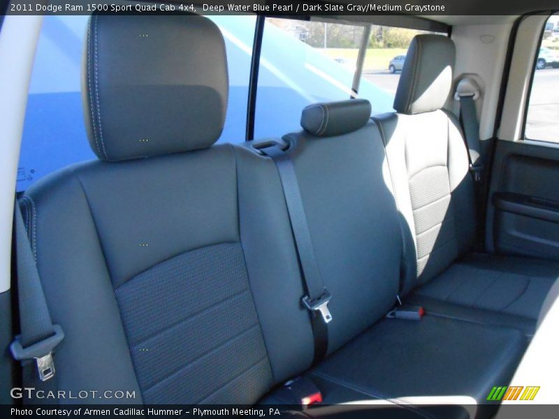 Deep Water Blue Pearl / Dark Slate Gray/Medium Graystone 2011 Dodge Ram 1500 Sport Quad Cab 4x4