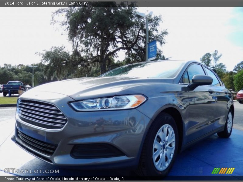 Sterling Gray / Earth Gray 2014 Ford Fusion S