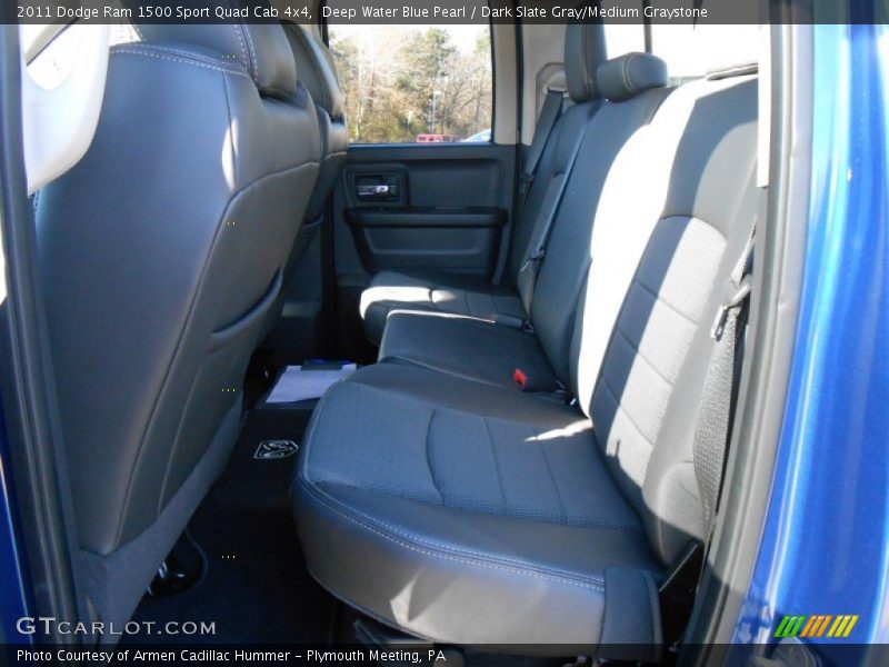 Deep Water Blue Pearl / Dark Slate Gray/Medium Graystone 2011 Dodge Ram 1500 Sport Quad Cab 4x4