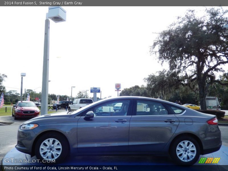Sterling Gray / Earth Gray 2014 Ford Fusion S