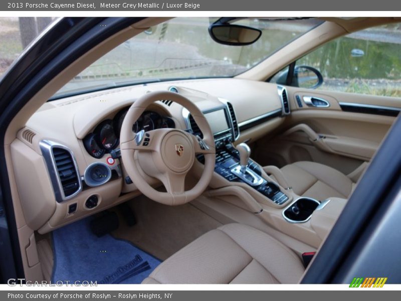 Meteor Grey Metallic / Luxor Beige 2013 Porsche Cayenne Diesel