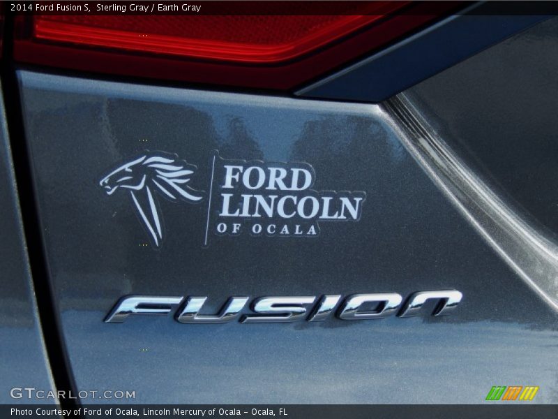 Sterling Gray / Earth Gray 2014 Ford Fusion S