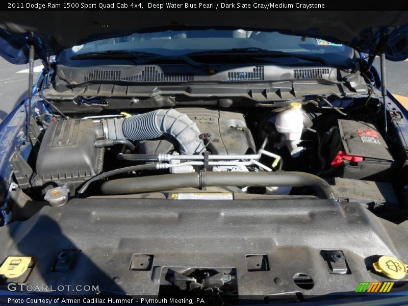Deep Water Blue Pearl / Dark Slate Gray/Medium Graystone 2011 Dodge Ram 1500 Sport Quad Cab 4x4