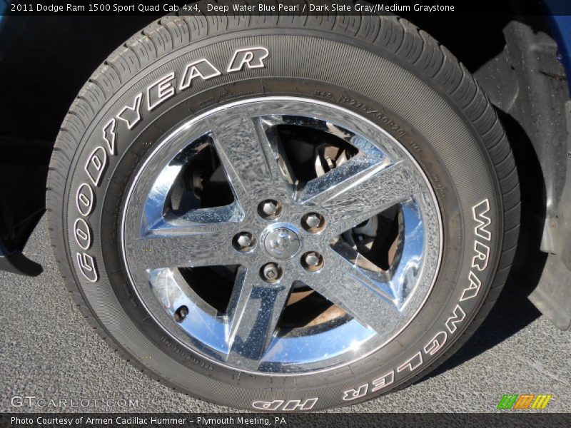 Deep Water Blue Pearl / Dark Slate Gray/Medium Graystone 2011 Dodge Ram 1500 Sport Quad Cab 4x4