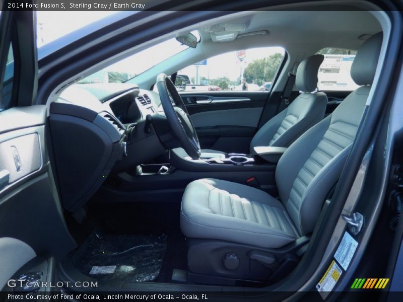 Sterling Gray / Earth Gray 2014 Ford Fusion S