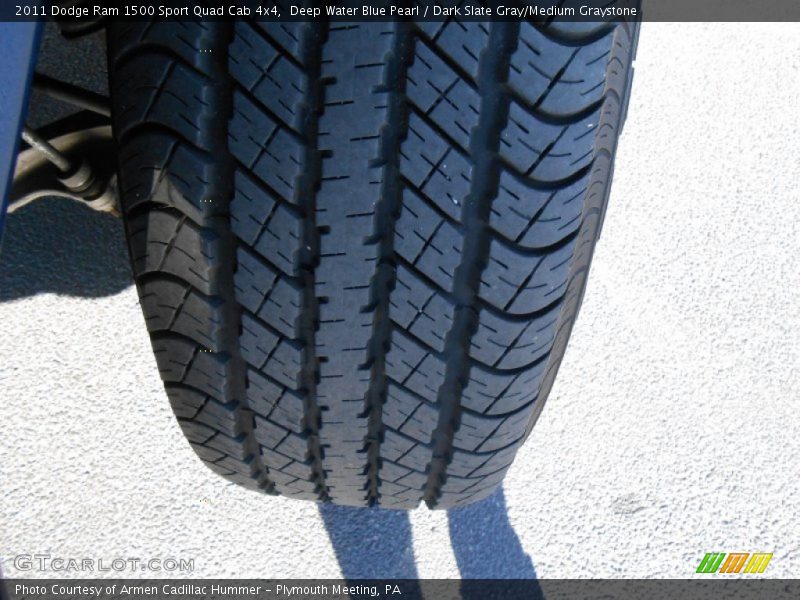 Deep Water Blue Pearl / Dark Slate Gray/Medium Graystone 2011 Dodge Ram 1500 Sport Quad Cab 4x4