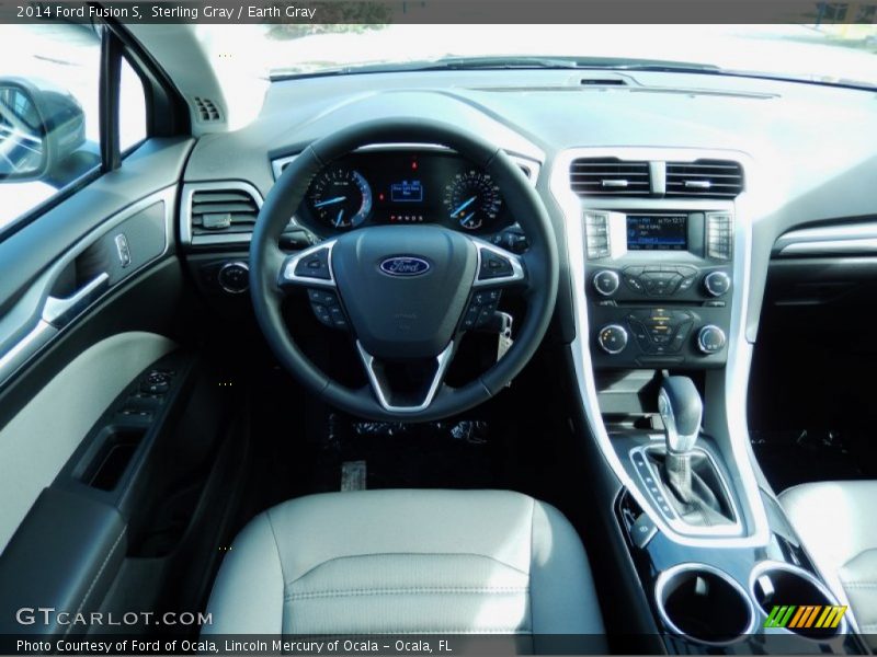 Sterling Gray / Earth Gray 2014 Ford Fusion S