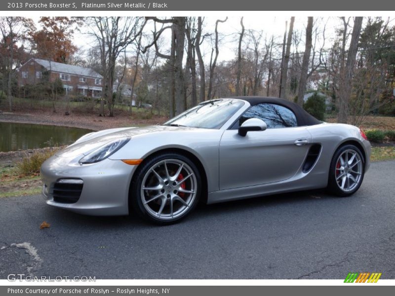 Platinum Silver Metallic / Black 2013 Porsche Boxster S