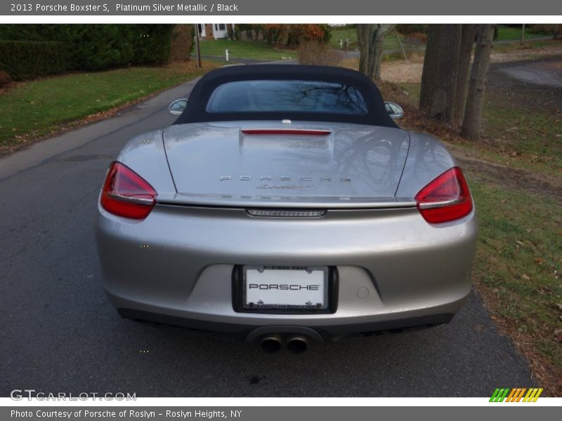 Platinum Silver Metallic / Black 2013 Porsche Boxster S