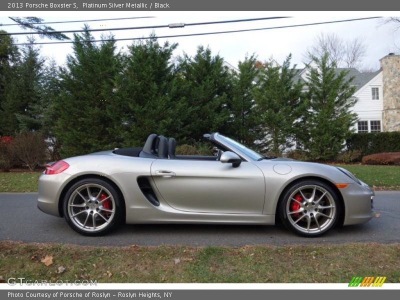 Platinum Silver Metallic / Black 2013 Porsche Boxster S