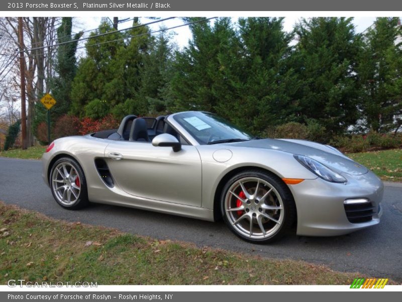 Platinum Silver Metallic / Black 2013 Porsche Boxster S