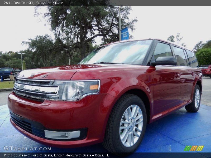 Ruby Red / Dune 2014 Ford Flex SEL