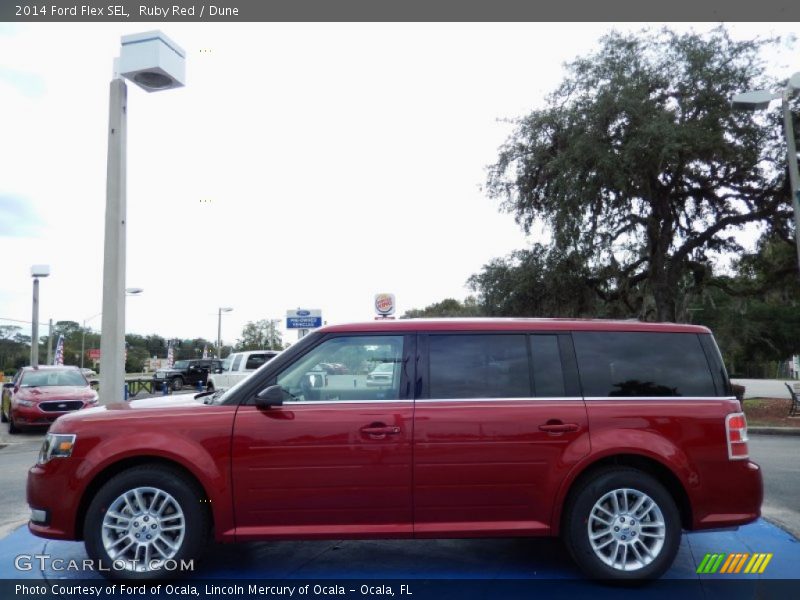 Ruby Red / Dune 2014 Ford Flex SEL