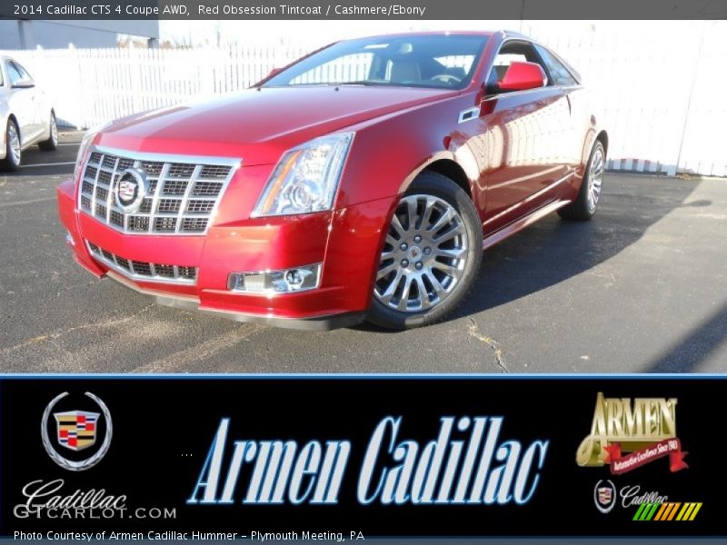 Red Obsession Tintcoat / Cashmere/Ebony 2014 Cadillac CTS 4 Coupe AWD