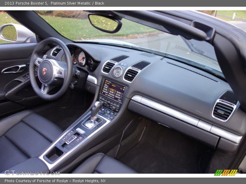 Platinum Silver Metallic / Black 2013 Porsche Boxster S