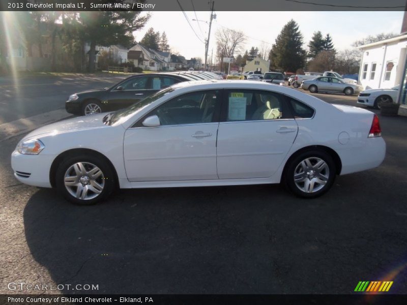 Summit White / Ebony 2013 Chevrolet Impala LT