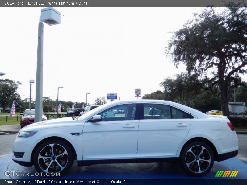 White Platinum / Dune 2014 Ford Taurus SEL