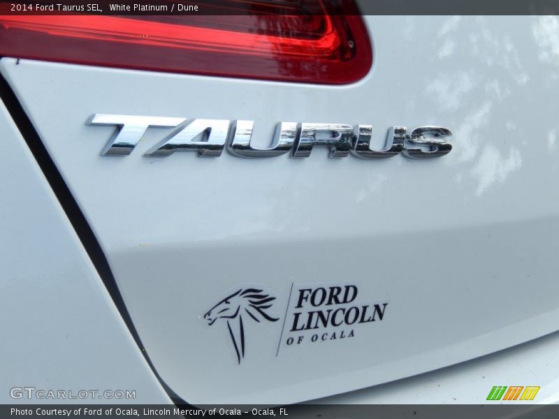 White Platinum / Dune 2014 Ford Taurus SEL