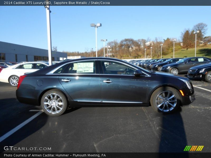 Sapphire Blue Metallic / Shale/Cocoa 2014 Cadillac XTS Luxury FWD