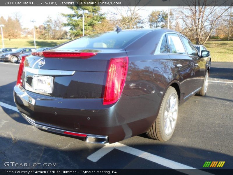 Sapphire Blue Metallic / Shale/Cocoa 2014 Cadillac XTS Luxury FWD