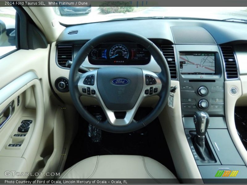 White Platinum / Dune 2014 Ford Taurus SEL