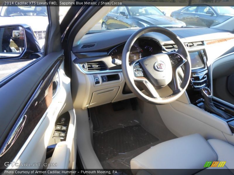 Sapphire Blue Metallic / Shale/Cocoa 2014 Cadillac XTS Luxury FWD