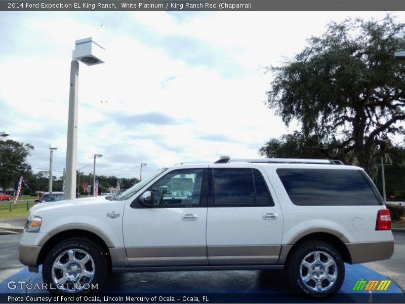  2014 Expedition EL King Ranch White Platinum