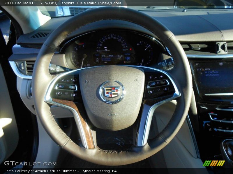 Sapphire Blue Metallic / Shale/Cocoa 2014 Cadillac XTS Luxury FWD