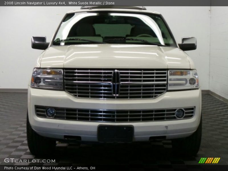 White Suede Metallic / Stone 2008 Lincoln Navigator L Luxury 4x4