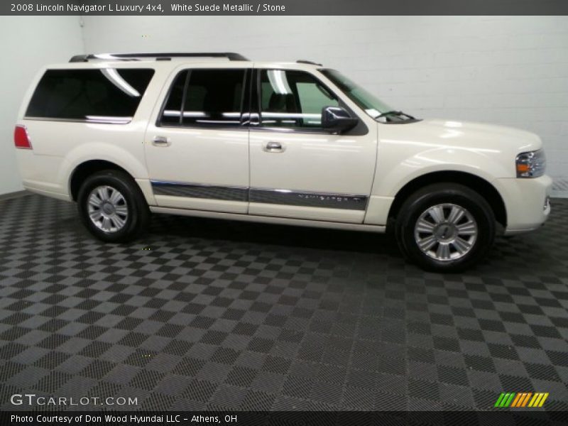 White Suede Metallic / Stone 2008 Lincoln Navigator L Luxury 4x4
