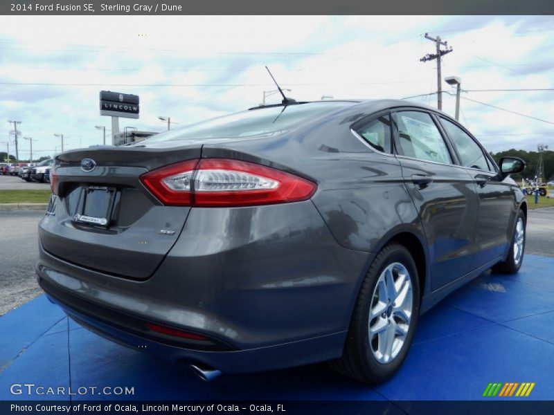 Sterling Gray / Dune 2014 Ford Fusion SE