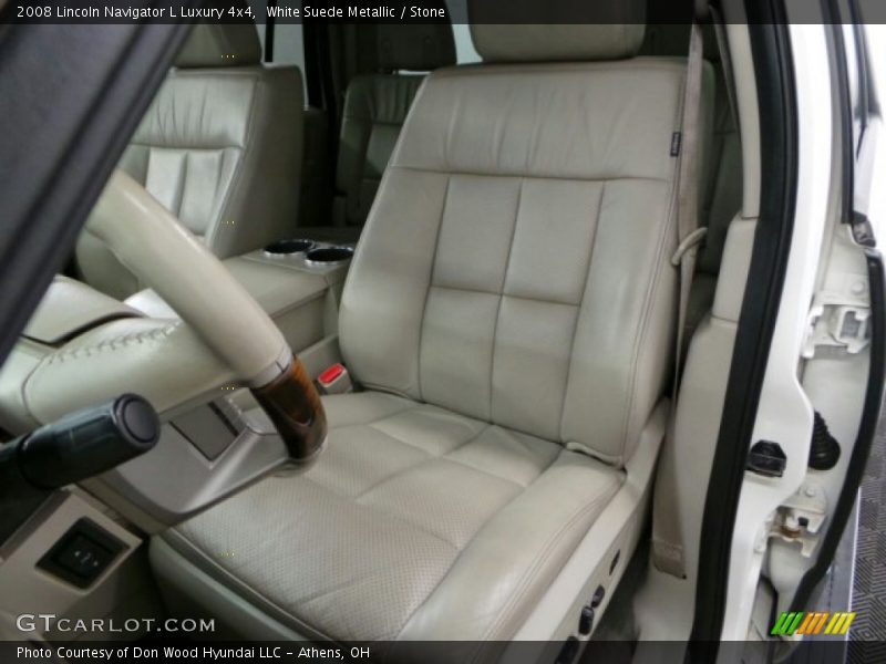 White Suede Metallic / Stone 2008 Lincoln Navigator L Luxury 4x4
