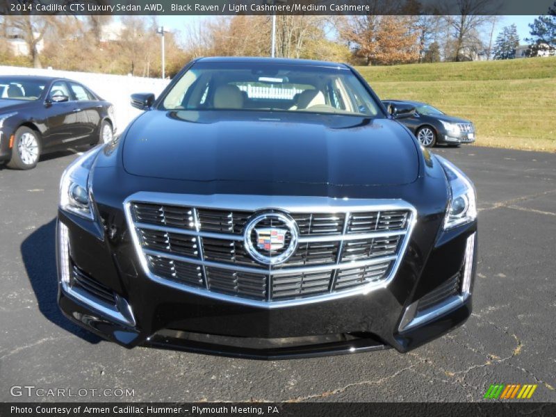 Black Raven / Light Cashmere/Medium Cashmere 2014 Cadillac CTS Luxury Sedan AWD