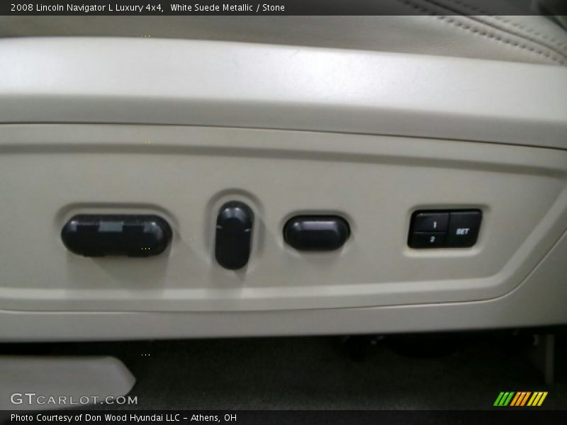White Suede Metallic / Stone 2008 Lincoln Navigator L Luxury 4x4