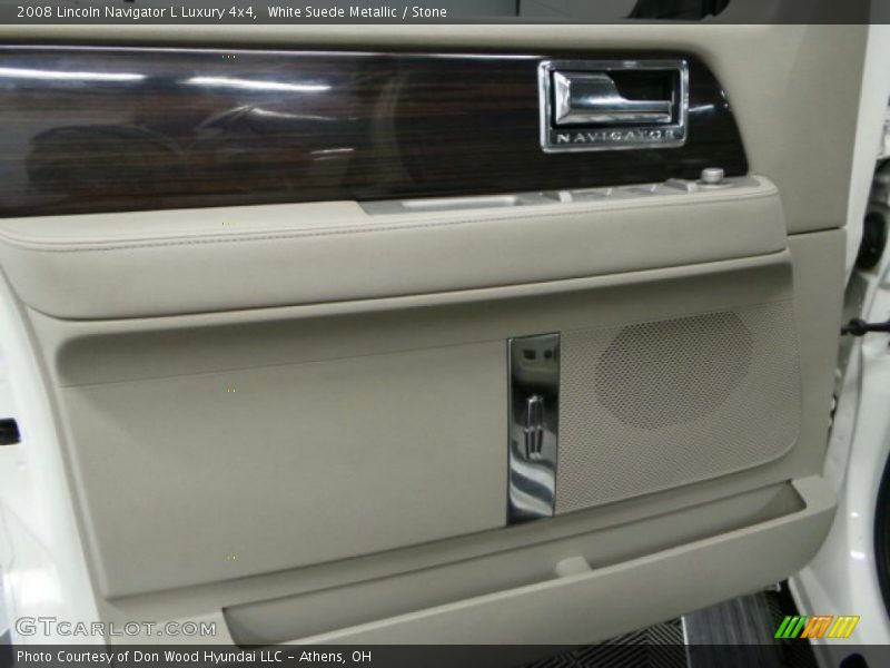 White Suede Metallic / Stone 2008 Lincoln Navigator L Luxury 4x4