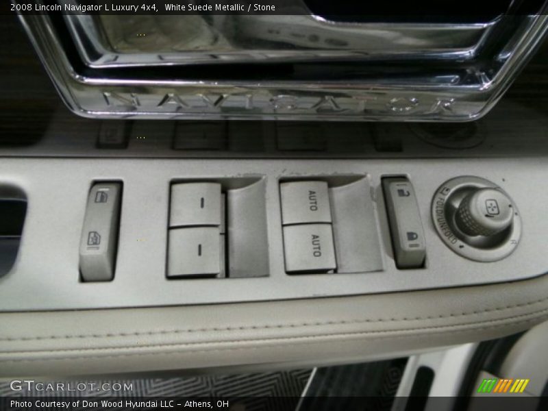 White Suede Metallic / Stone 2008 Lincoln Navigator L Luxury 4x4