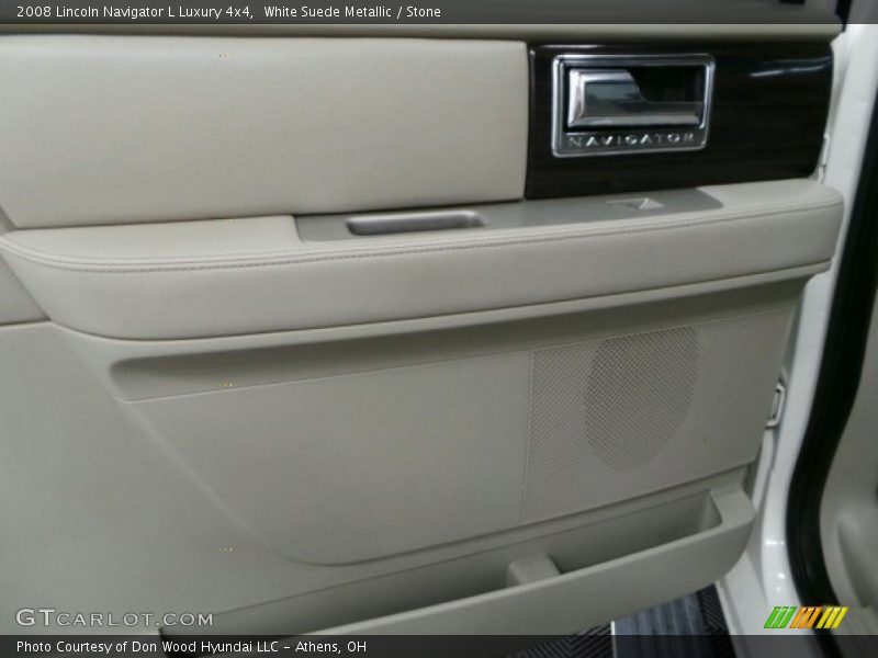 White Suede Metallic / Stone 2008 Lincoln Navigator L Luxury 4x4